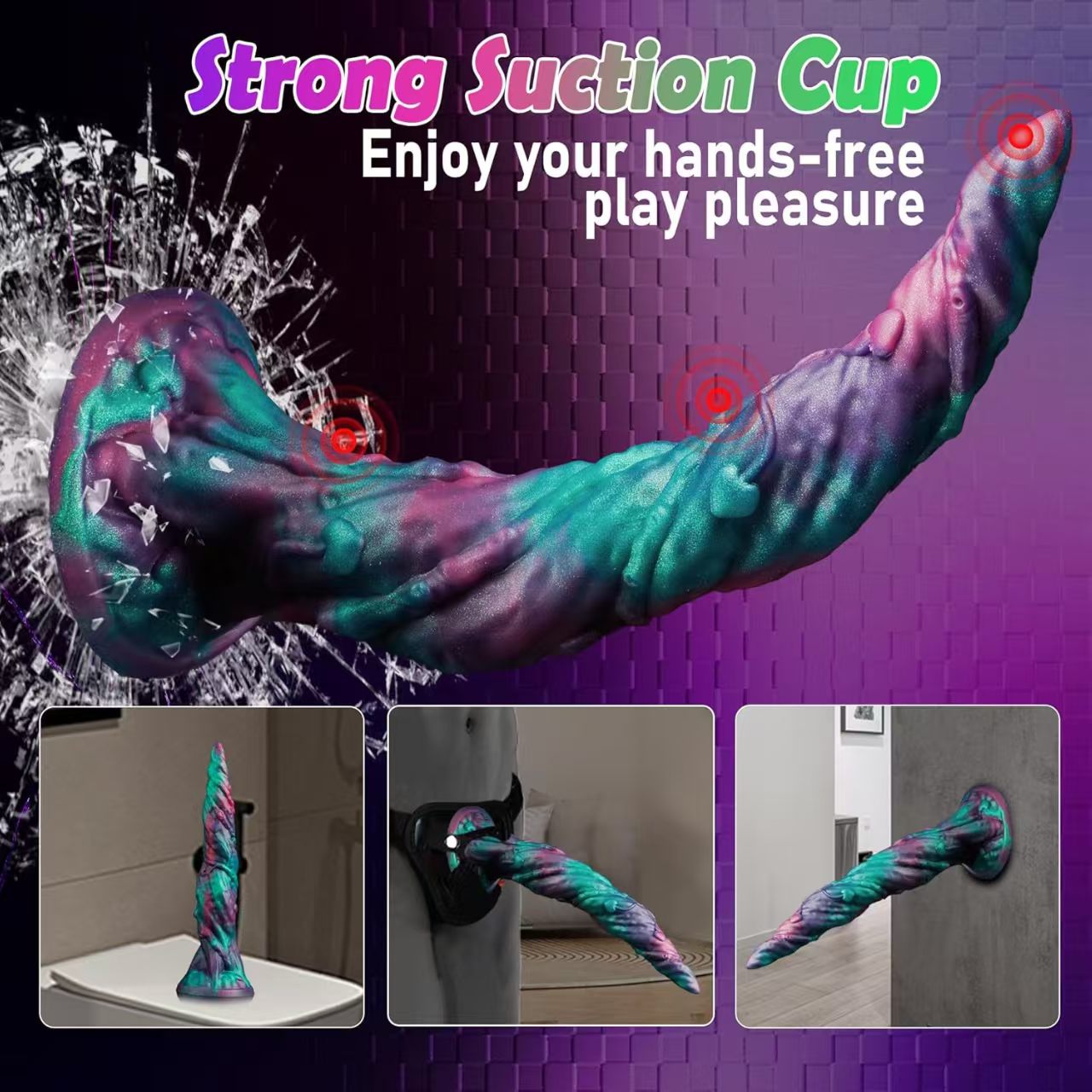 Horror Man-eating Vine Silicone Tentacle Dildo