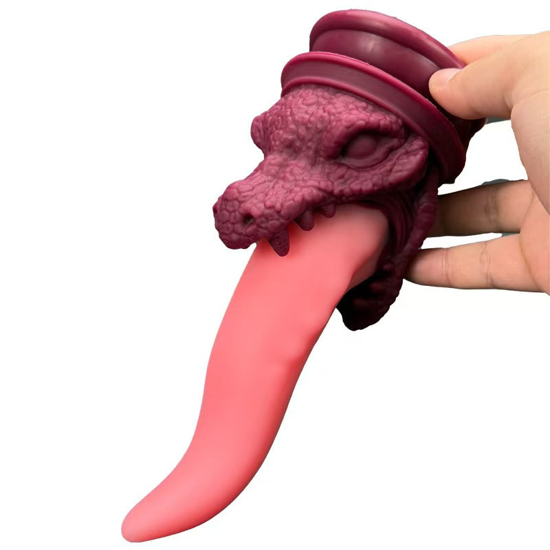 Silicone Alien Dragon Tongue Fantasy Dildo