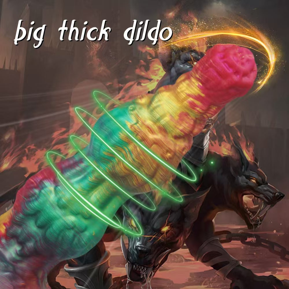 14 Inch Cerberus Big Knot Monster Dildo—Multiple sizes