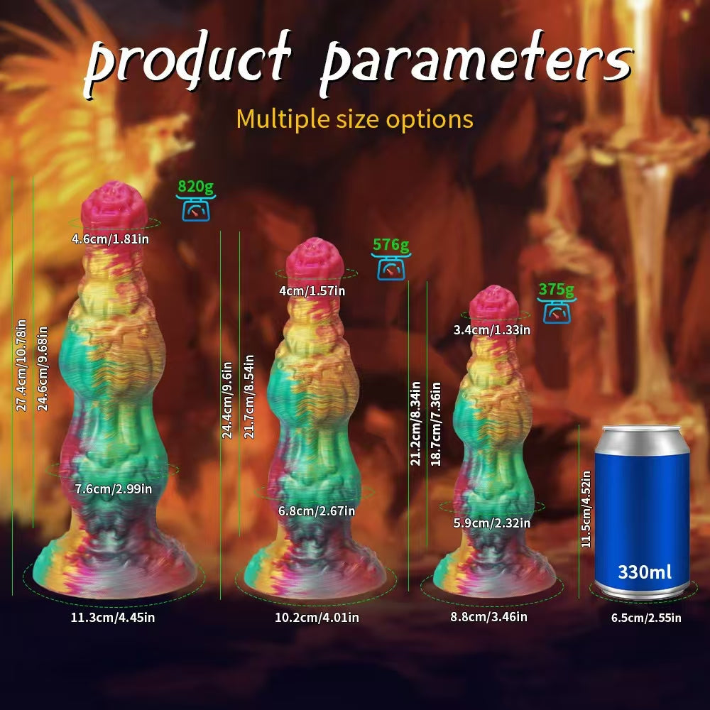 14 Inch Cerberus Big Knot Monster Dildo—Multiple sizes