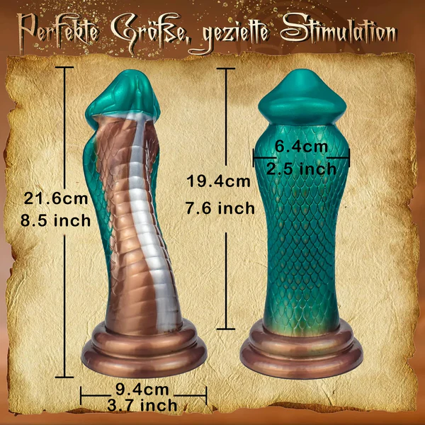 8 Inch Realistic Cobra Fantasy Dildo