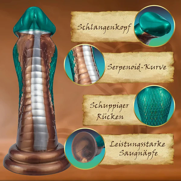 8 Inch Realistic Cobra Fantasy Dildo