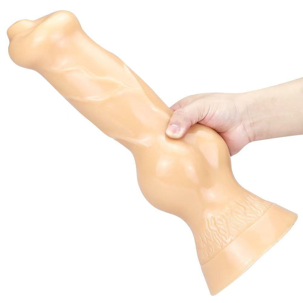 14 Inch Black Giant Knot Dog Dildo