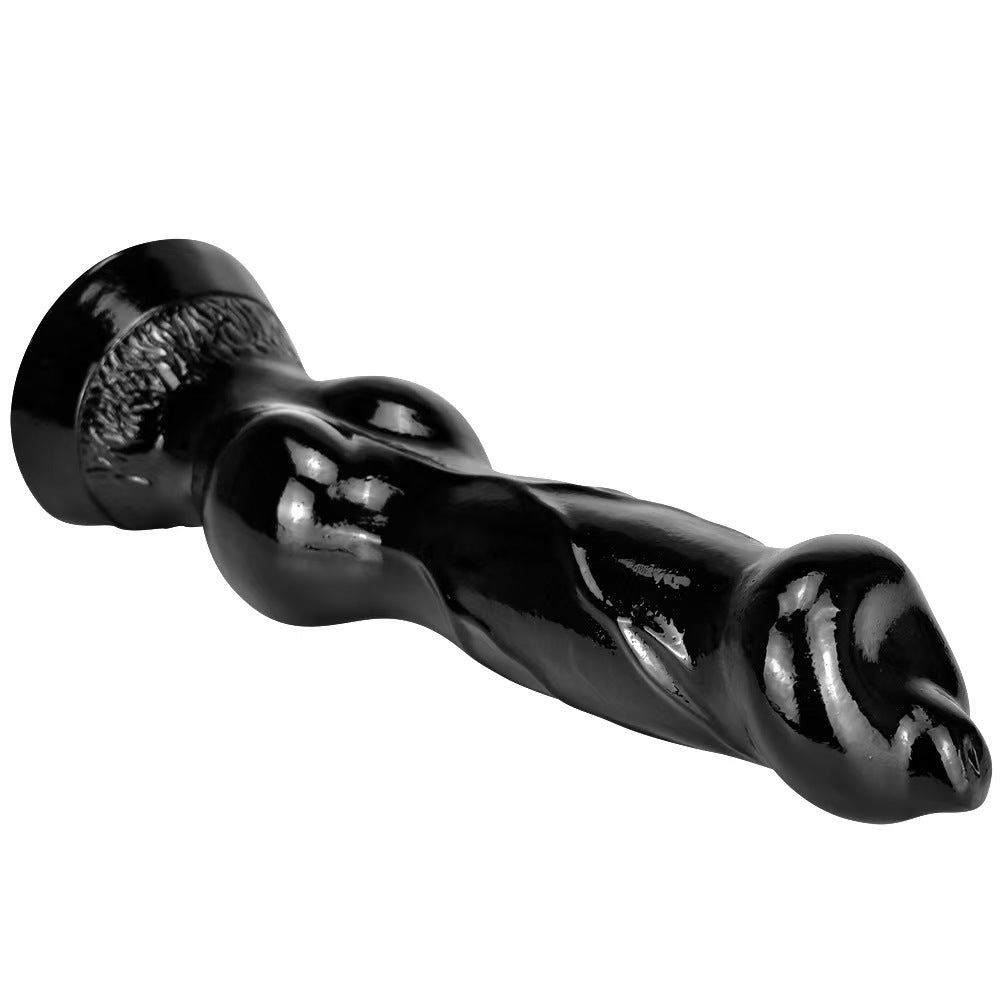 14 Inch Black Giant Knot Dog Dildo