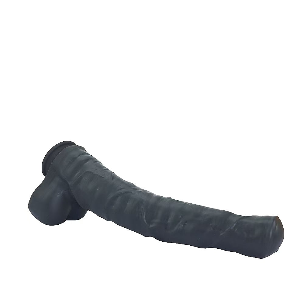 15 Inch Giant Horse Monster Black Dildo