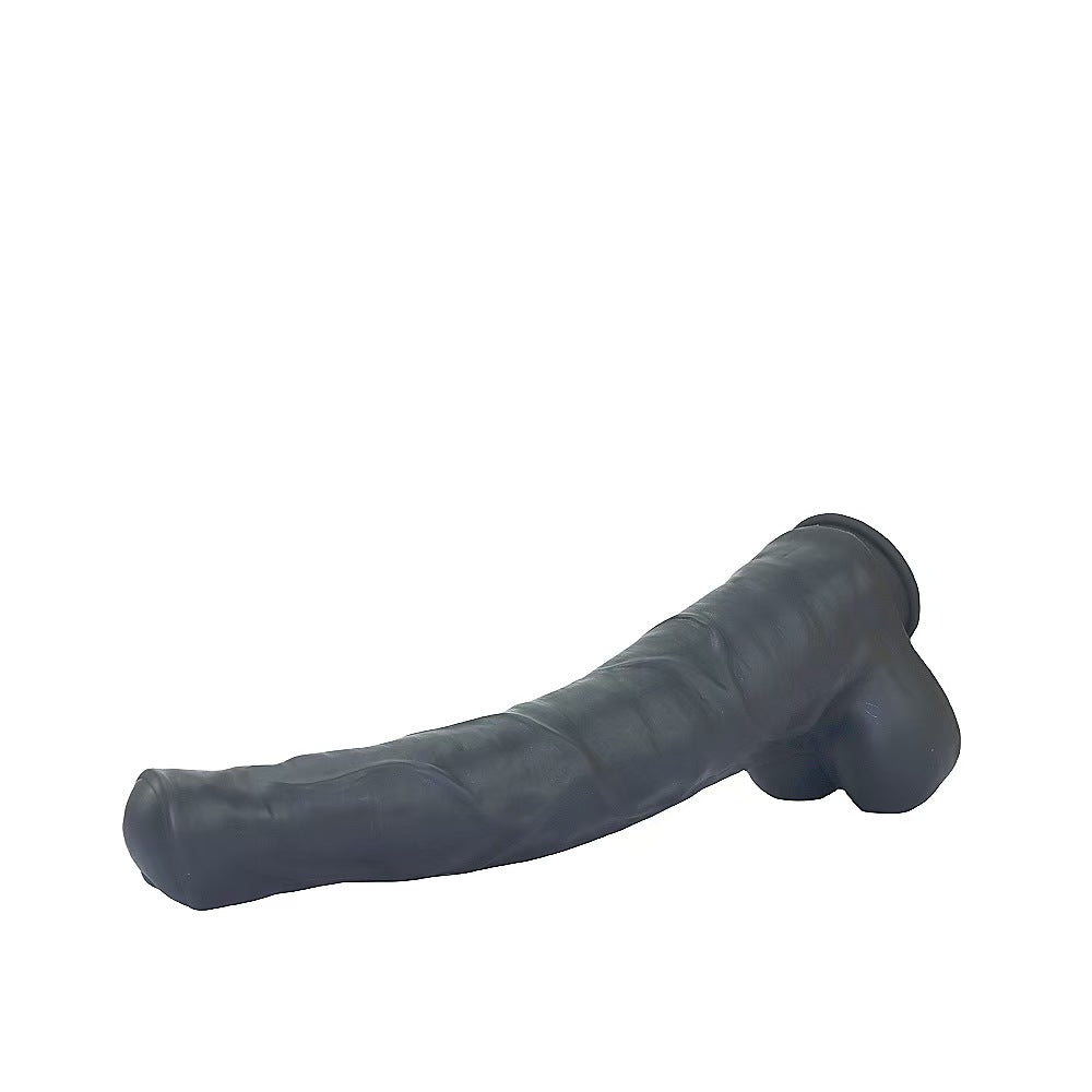 15 Inch Giant Horse Monster Black Dildo