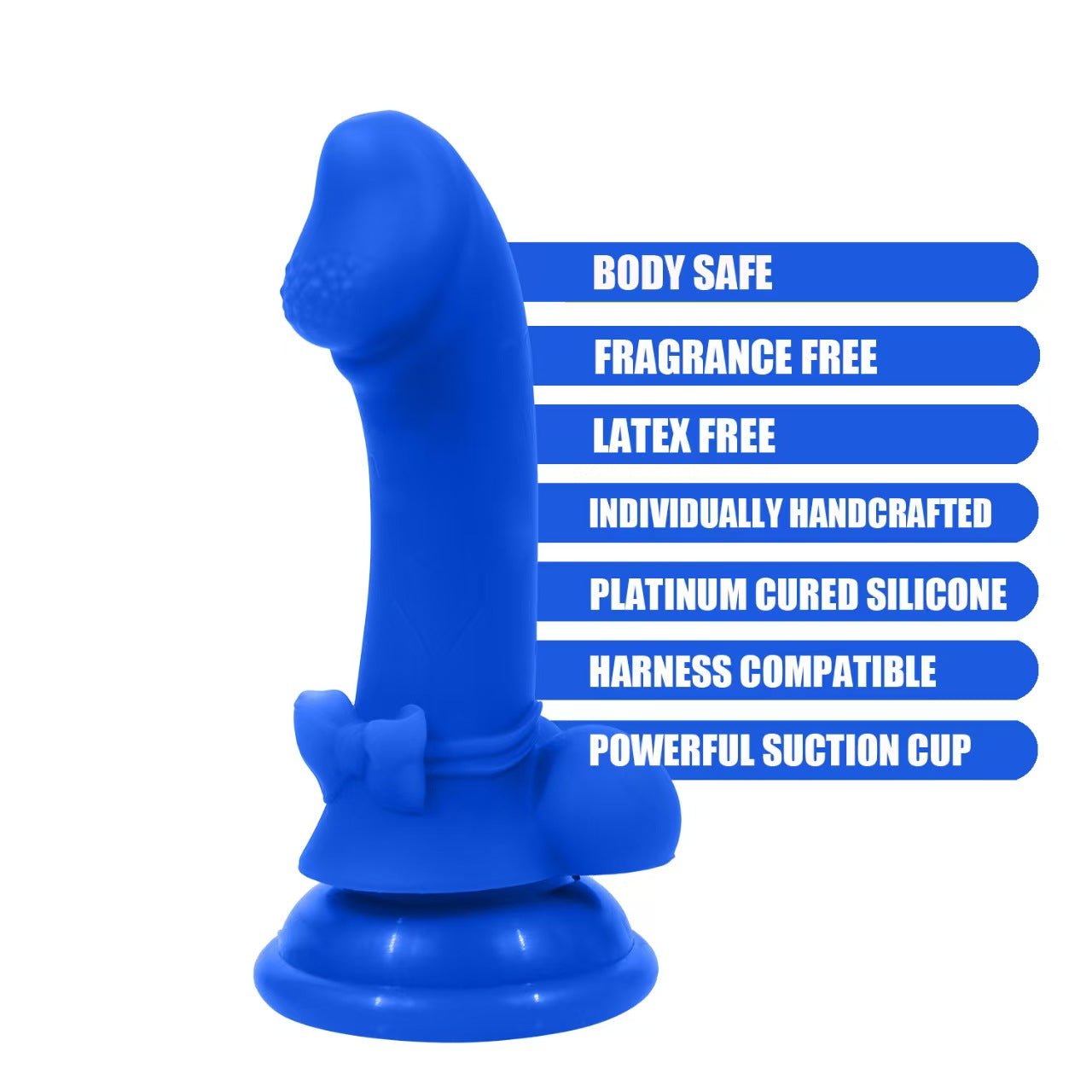 5 Inch Blue Cute Mini Pegging Dildo