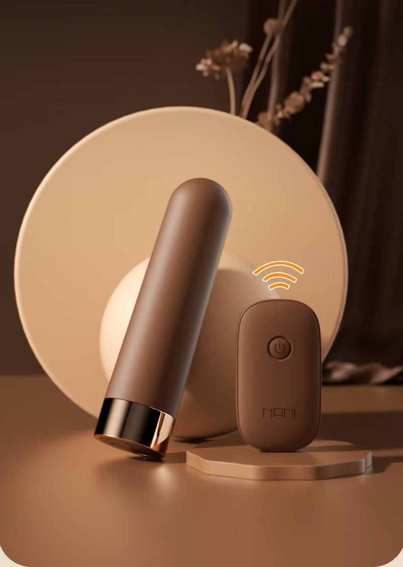 Brown Small Remote Control Bullet Vibrator