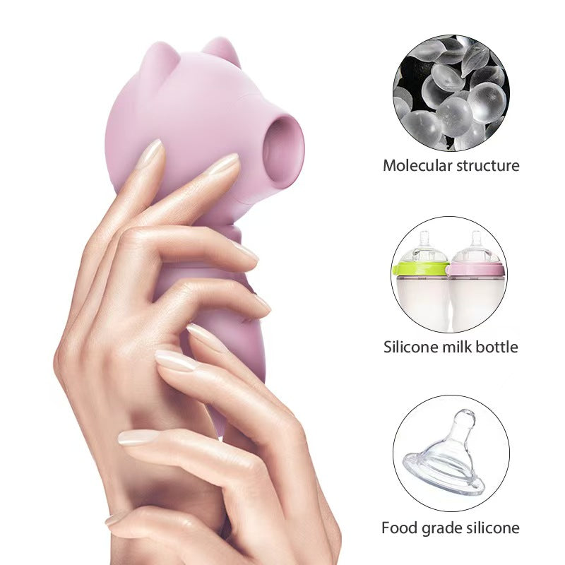 Pink Cute Kitten Clit Sucking Vibrator