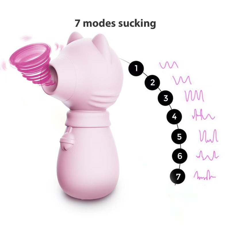 Pink Cute Kitten Clit Sucking Vibrator