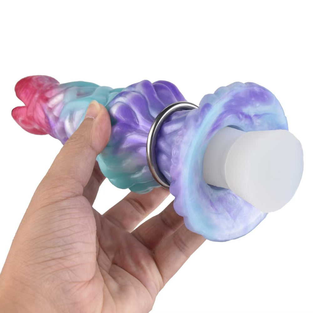 Mixed Color Alien Inflatable Ovipositor Dildo