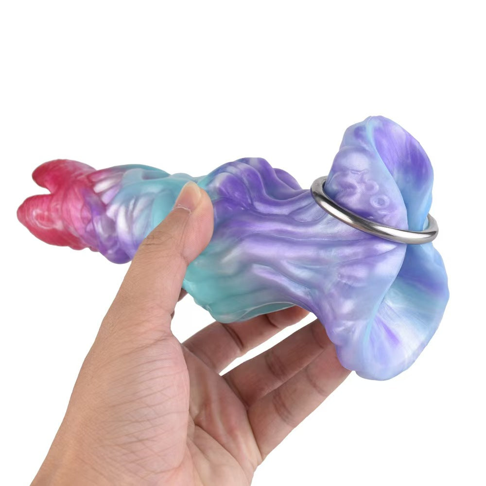 Mixed Color Alien Inflatable Ovipositor Dildo