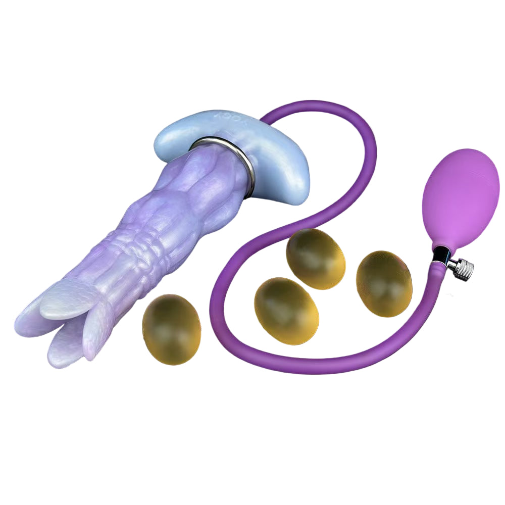 8 Inch Purple Silicone Alien Ovipositor Toy