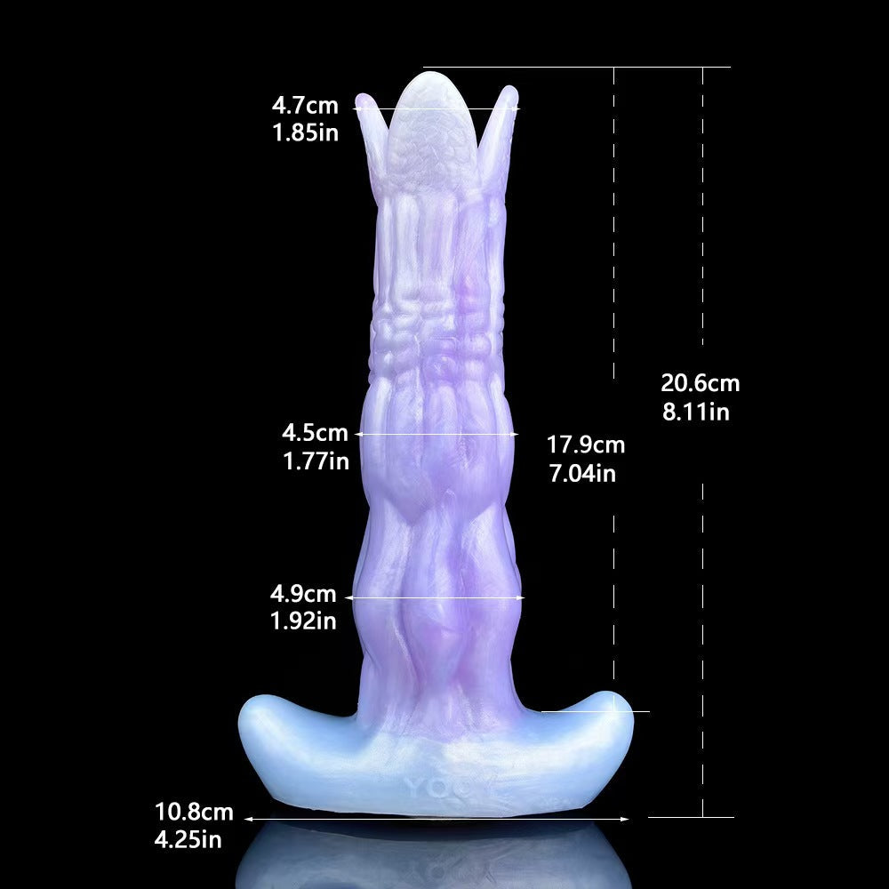 8 Inch Purple Silicone Alien Ovipositor Toy