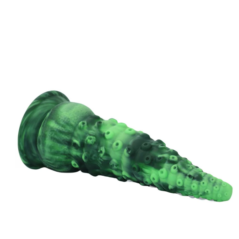 Green Silicone Fantasy Monster Tentacle Dildo