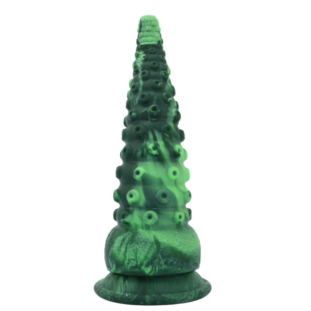 Green Silicone Fantasy Monster Tentacle Dildo
