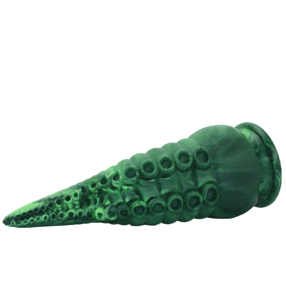 Green Silicone Fantasy Monster Tentacle Dildo