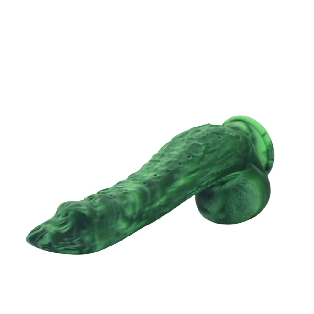 Green Silicone Fantasy Monster Tentacle Dildo