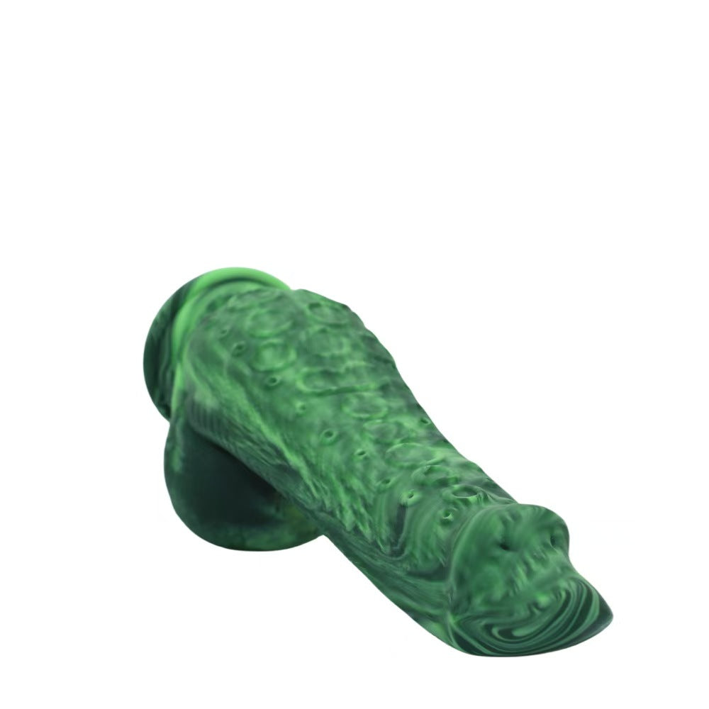 Green Silicone Fantasy Monster Tentacle Dildo