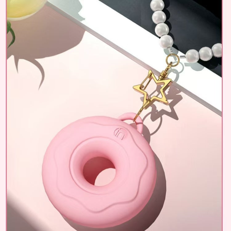 Pink Donut Necklace Cute Vibrator Sex Toy