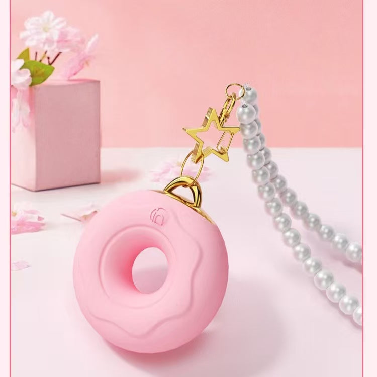 Pink Donut Necklace Cute Vibrator Sex Toy
