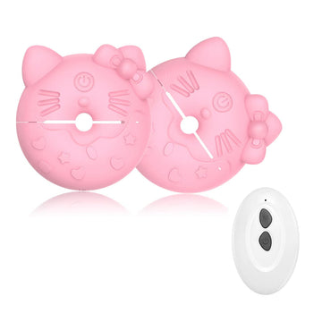 Hello Kitty Pink Nipple Clamp Vibrator Sex Toy