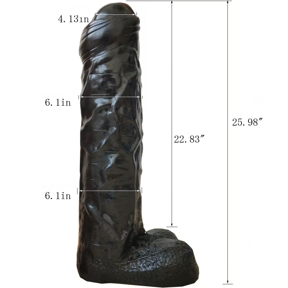 Extra Large Dildo 2 Foot Biggest Huge With Foreskin