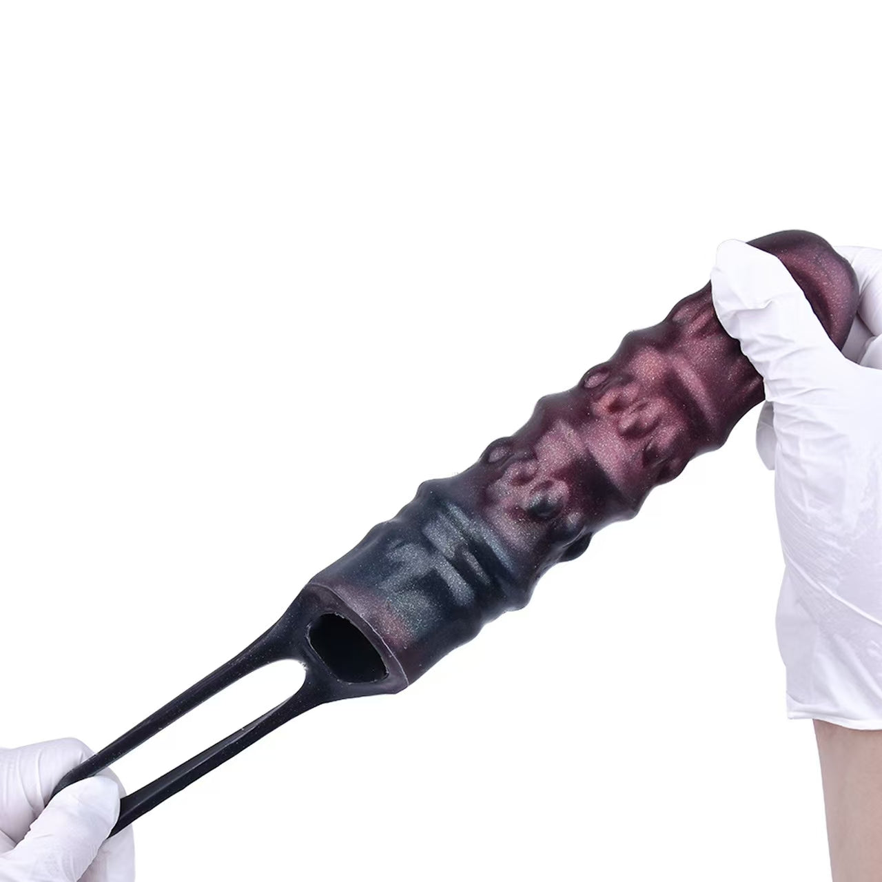 Threaded Raised Silicone Delay Penis Sleeve
