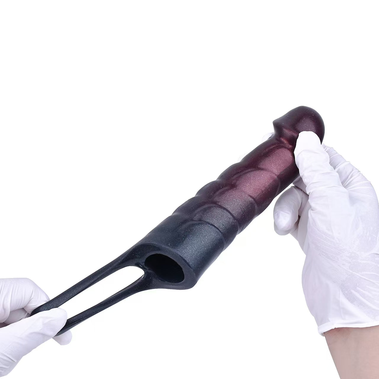 Dragon Pattern Hollow Simulated Penis Sleeve