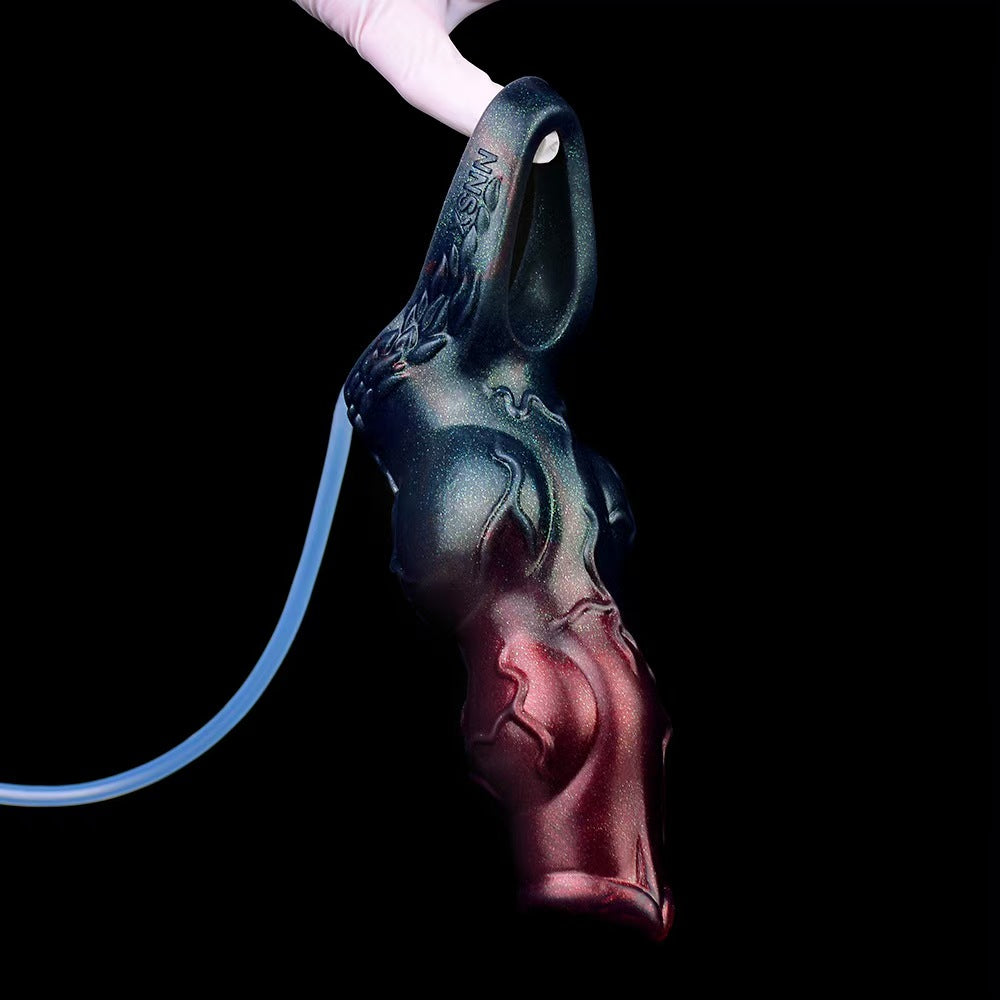 5 Inch Double Knot Opening Squirting Penis Sleeve