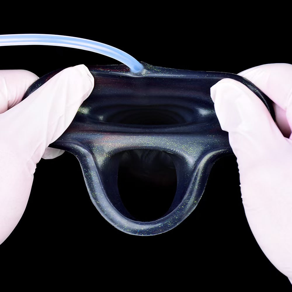 5 Inch Double Knot Opening Squirting Penis Sleeve