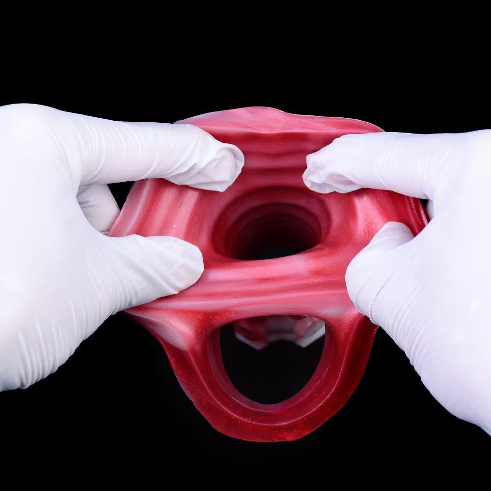 Red Tentacle Monster Open Penis Sleeve