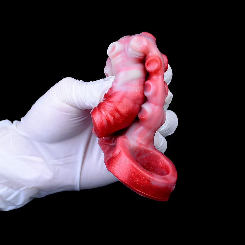 Red Tentacle Monster Open Penis Sleeve