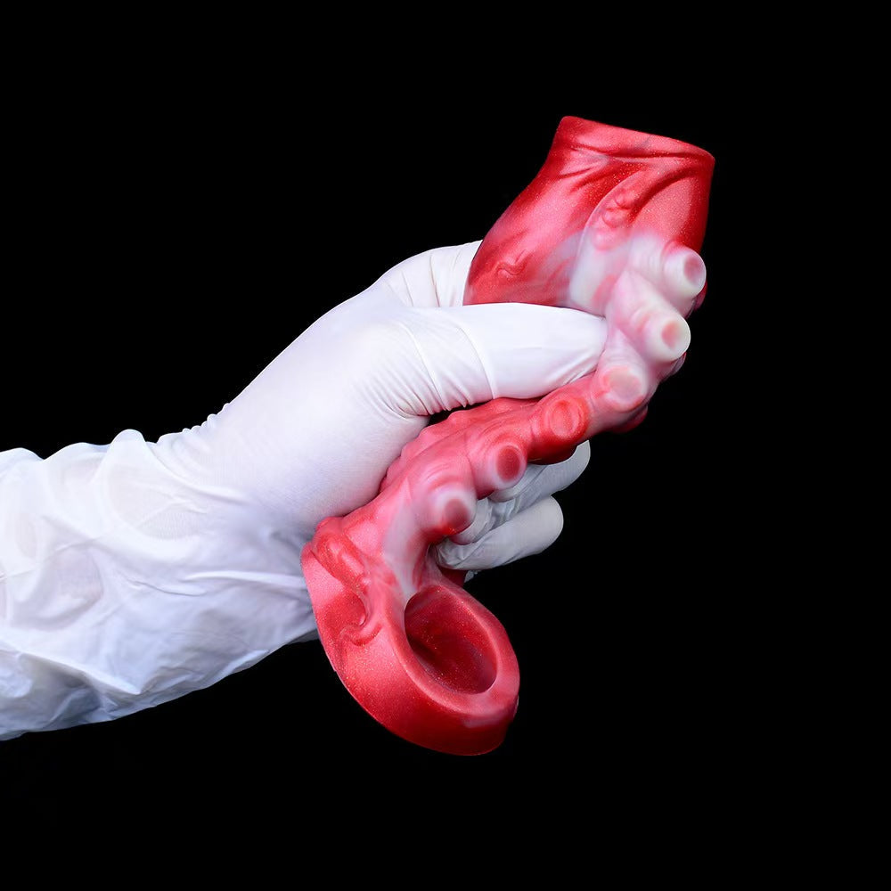 Red Tentacle Monster Open Penis Sleeve
