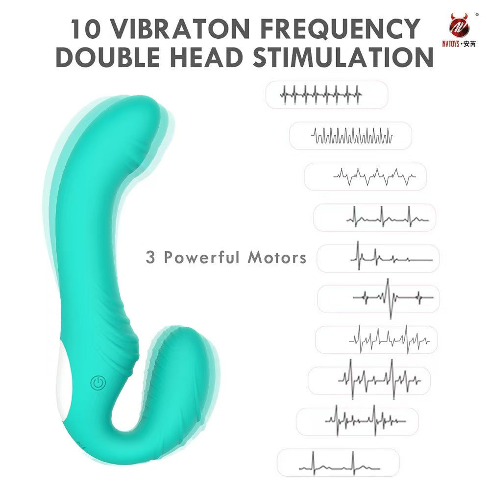 Vibrating Couples g spot  Strapless Strapon