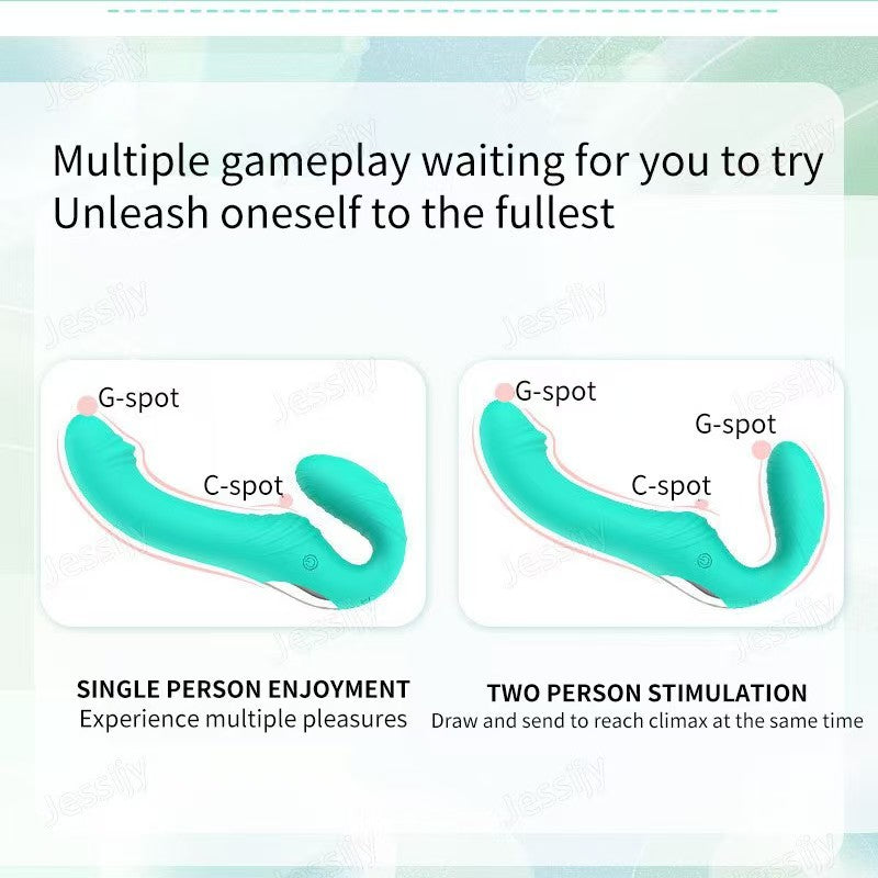 Vibrating Couples g spot  Strapless Strapon