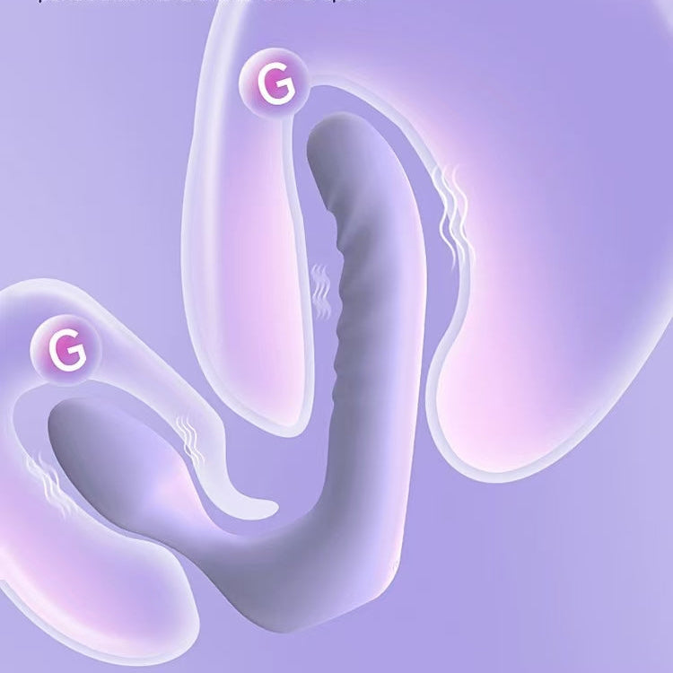 Purple Lesbian Double Shock Strapless Strapon