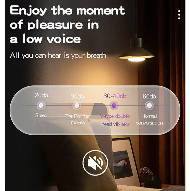 Purple Lesbian Double Shock Strapless Strapon