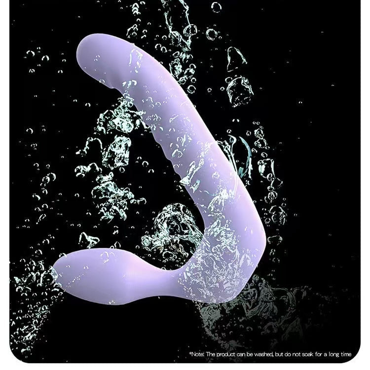 Purple Lesbian Double Shock Strapless Strapon