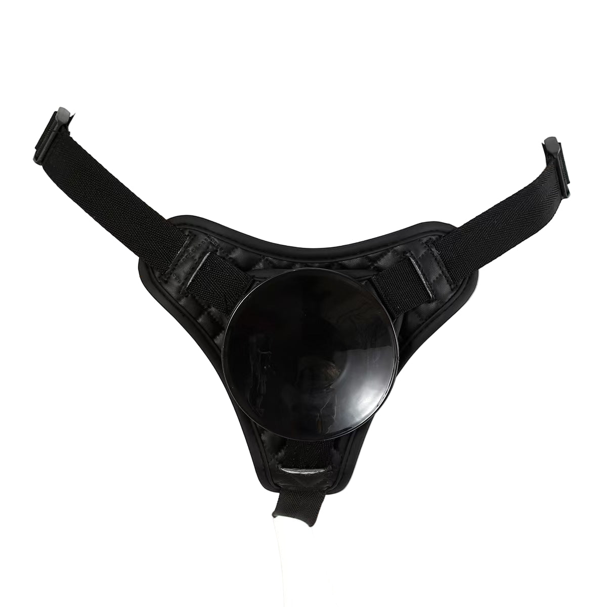 Black Removable Suction Cup Strap On Harness