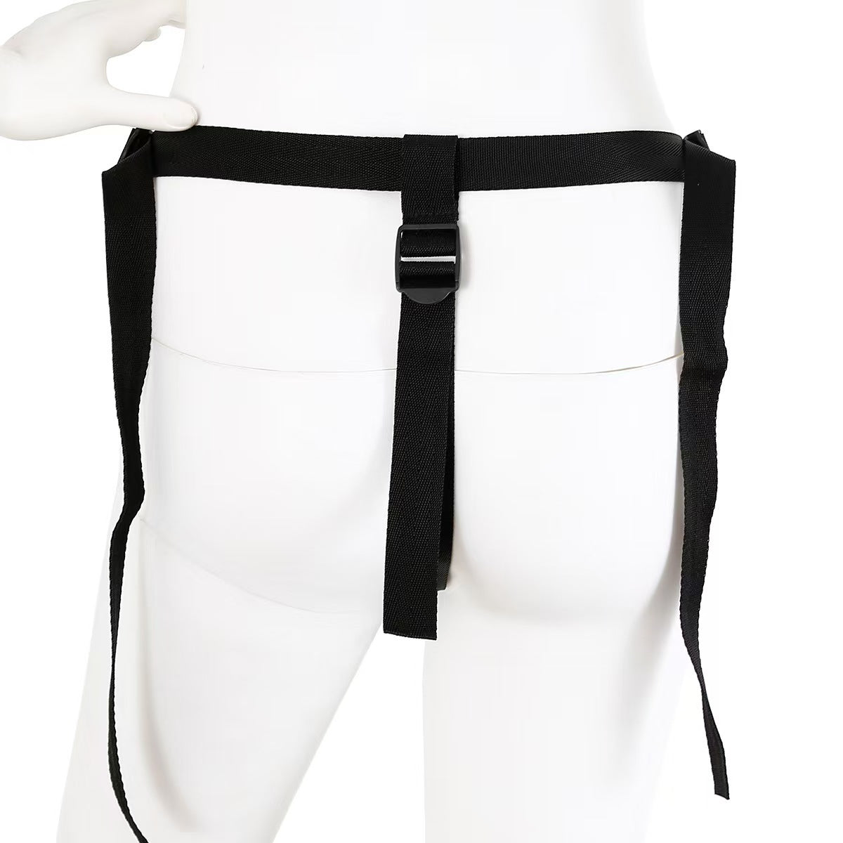 Black Removable Suction Cup Strap On Harness