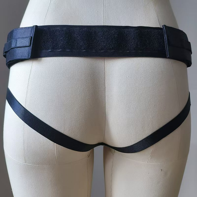 Black Adjustable Comfortable Strap On Briefs