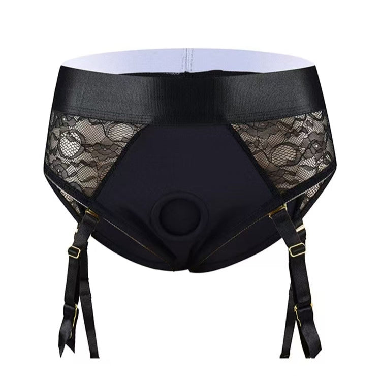 Black Tight Hollow Sexy Strap On Underwear