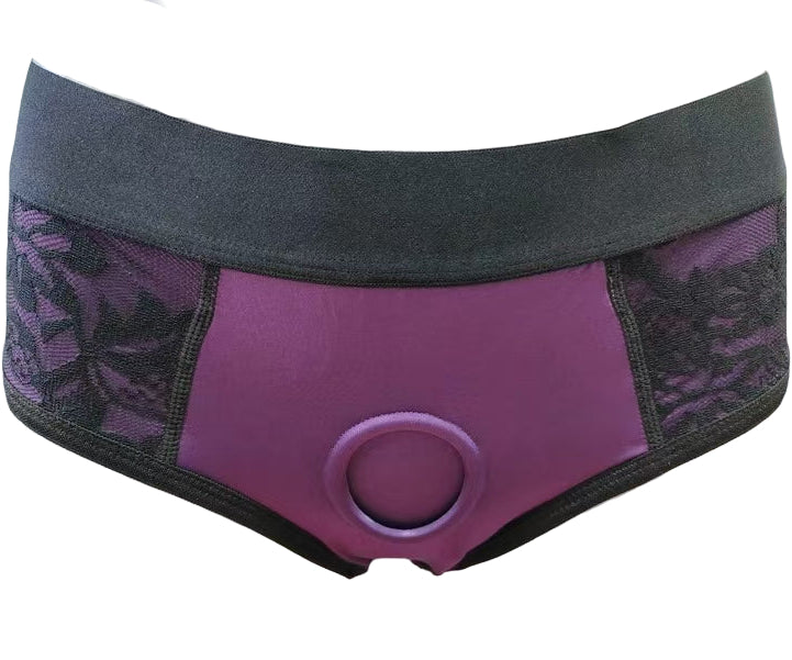 Purple Tight Sexy Strap On Harness