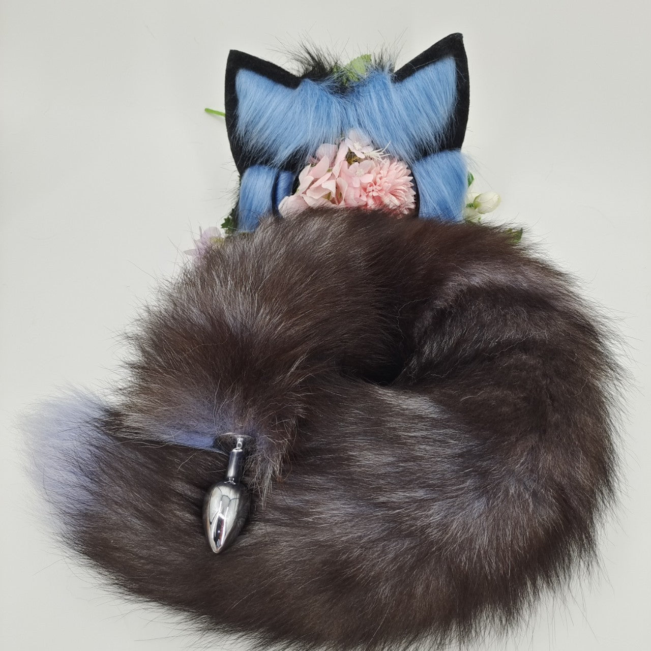 27 Inch Sexy Metal Fox Tail Butt Plug