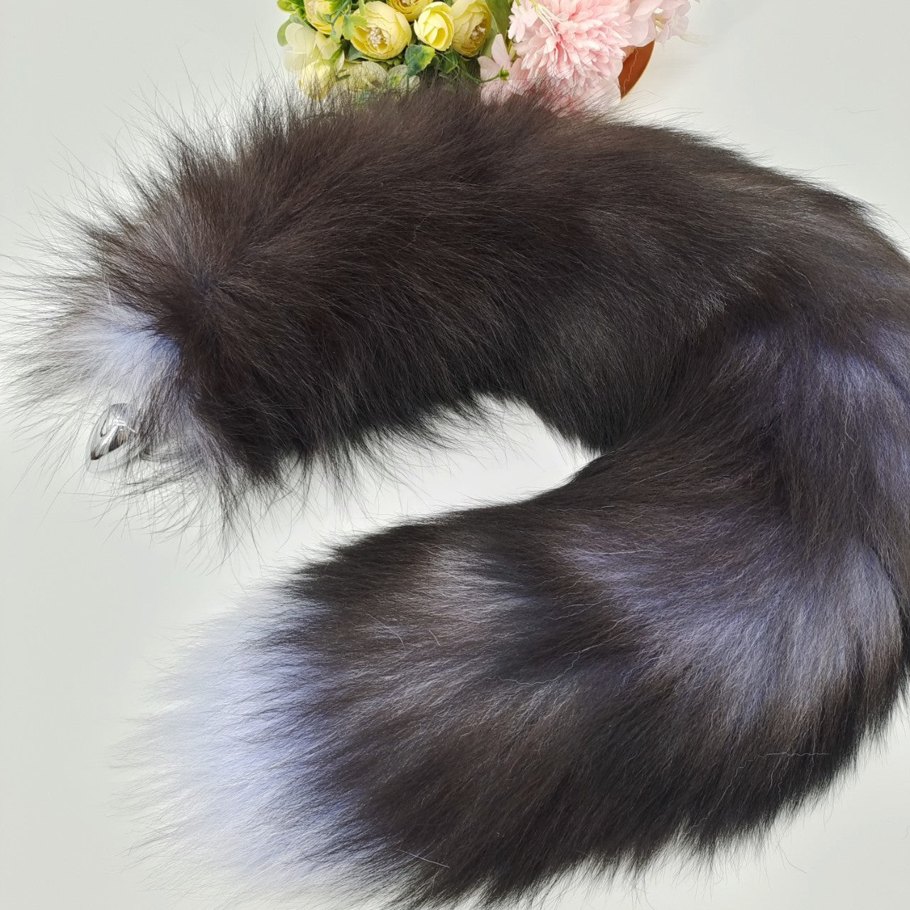 27 Inch Sexy Metal Fox Tail Butt Plug