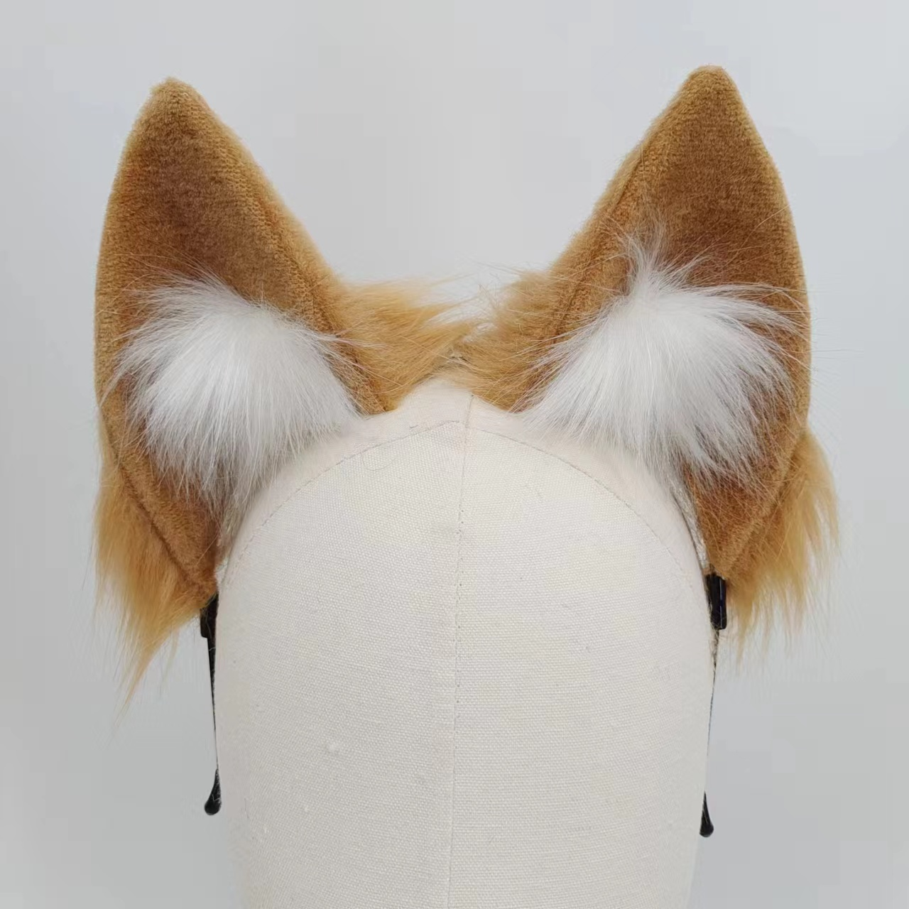 Real Fur Orange-Brown Fox Tail Butt Plug