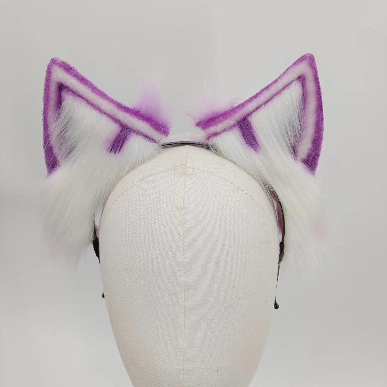 Lilac Cute Metal Fox Tail Butt Plug
