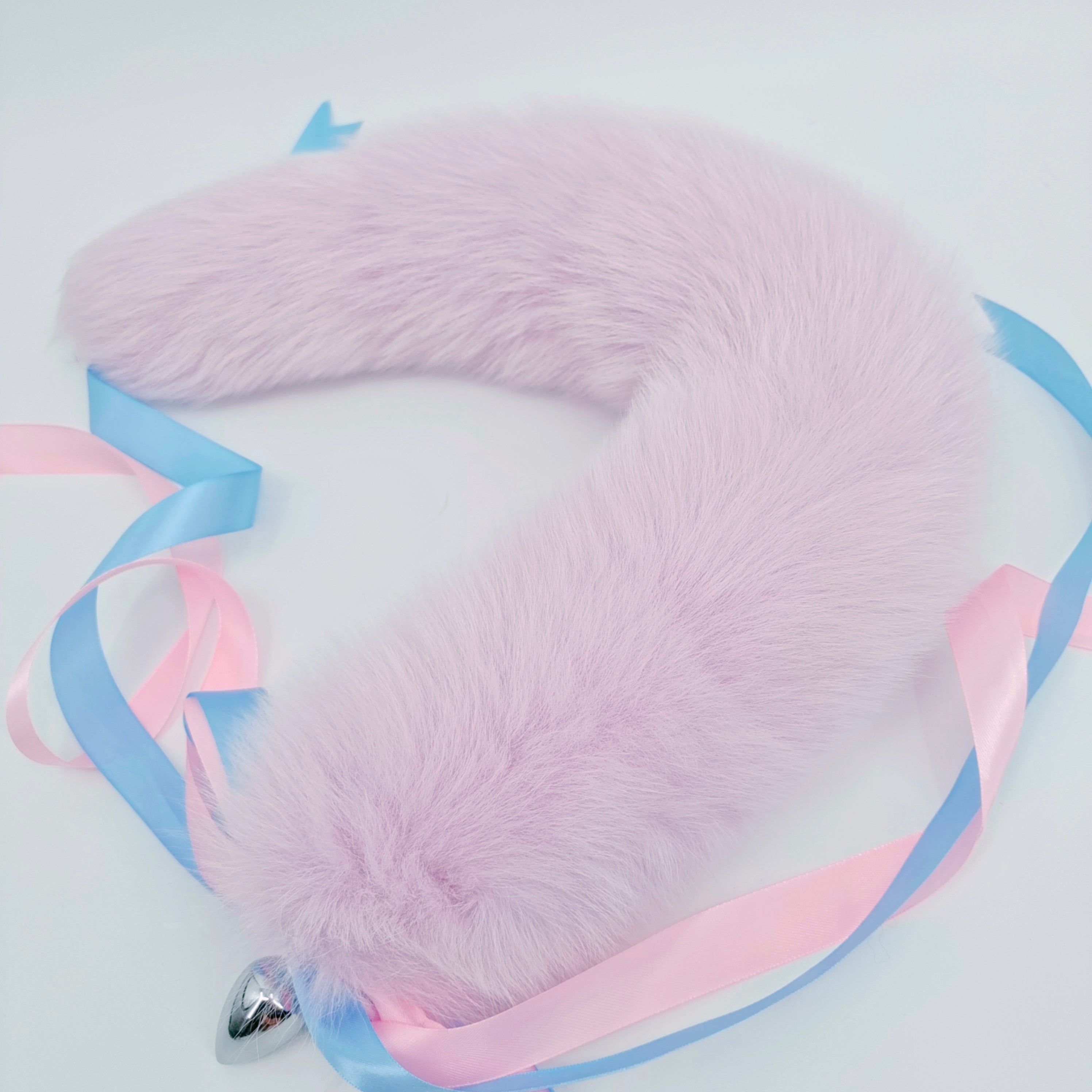 Lilac Cute Metal Fox Tail Butt Plug