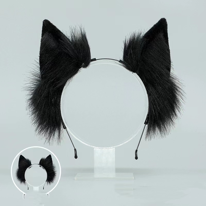 Black Fox Fur Longtail Cat Butt Plug